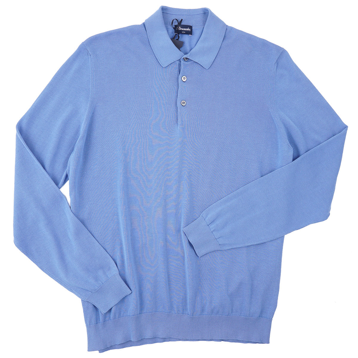 Drumohr Lightweight Cotton Polo Sweater