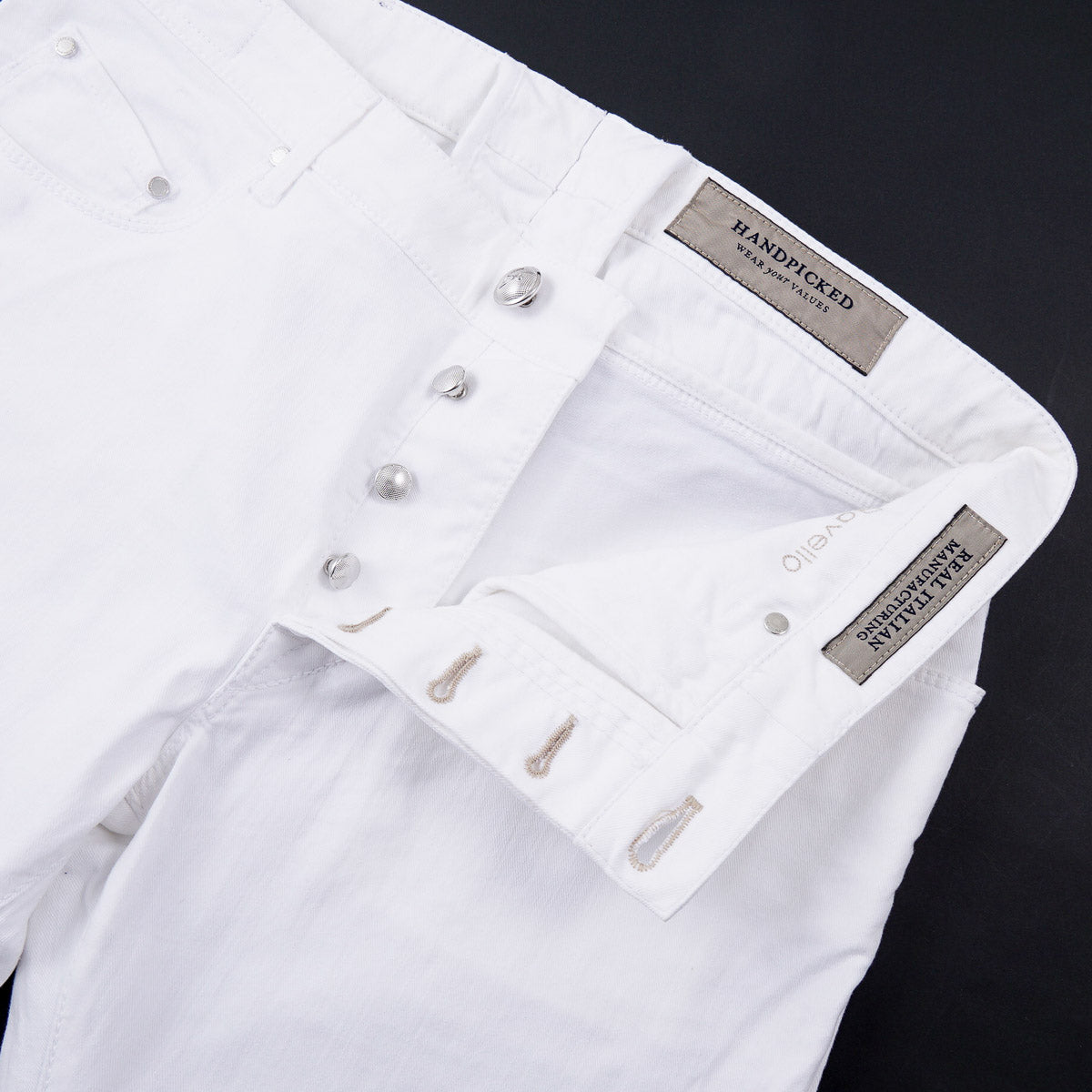 Handpicked 'Ravello' Slim-Fit Denim Jeans