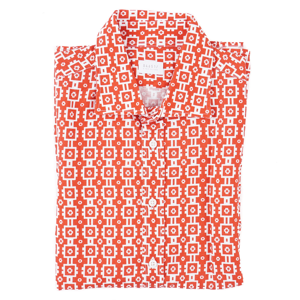 04651 / A Trip in a Bag Printed Cotton Shirt