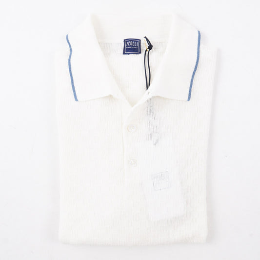 Fedeli Lightweight Linen-Cotton Polo Sweater - Top Shelf Apparel