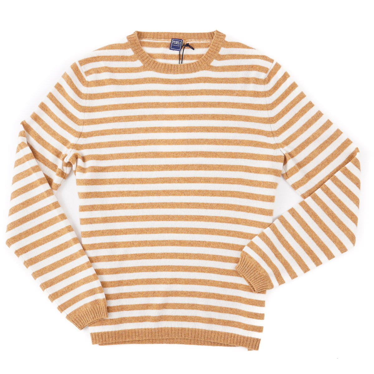 Fedeli Striped Mid-Weight Cashmere Sweater - Top Shelf Apparel