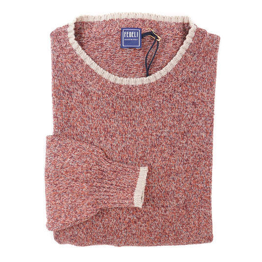 Fedeli Mélange Cotton-Linen Sweater - Top Shelf Apparel