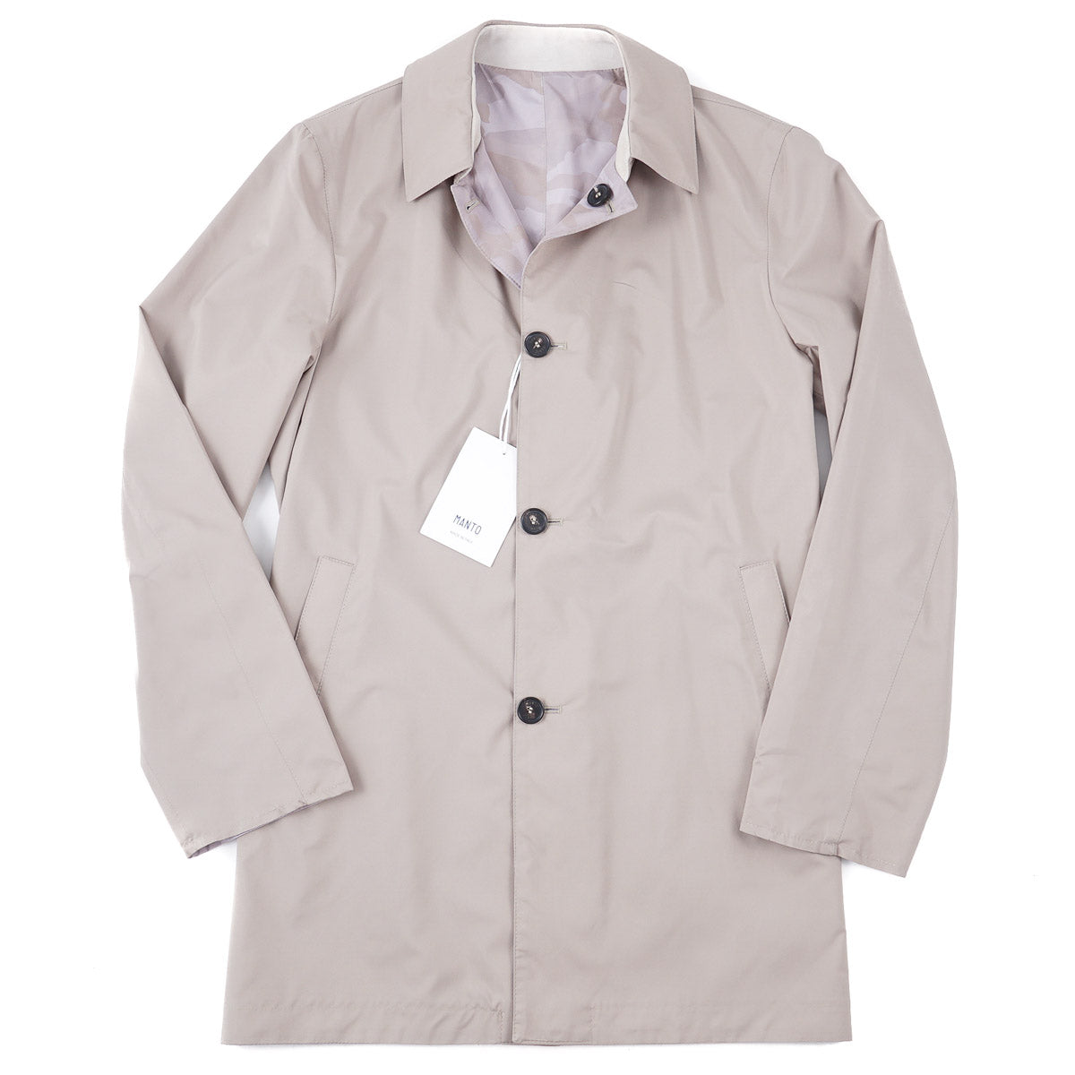 Manto Weather-Repellent Reversible Rain Jacket - Top Shelf Apparel