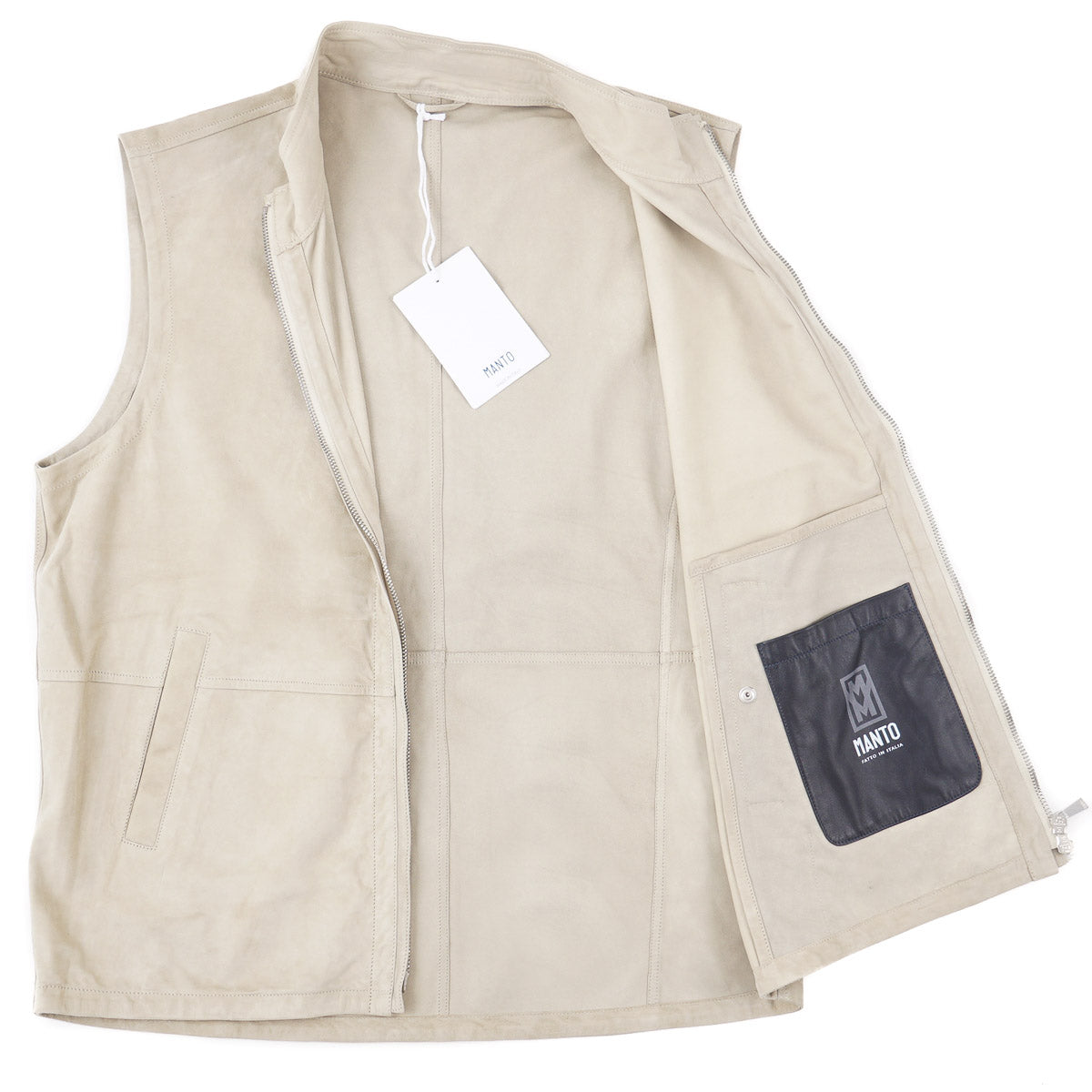 Manto Unlined Lambskin Suede Vest - Top Shelf Apparel