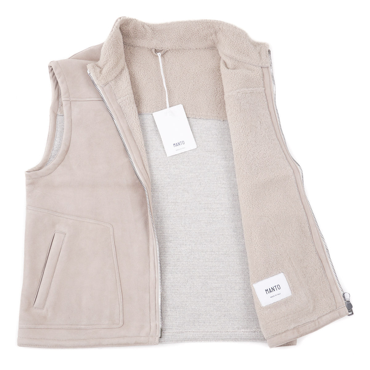 Manto Shearling Leather and Cashmere Vest - Top Shelf Apparel