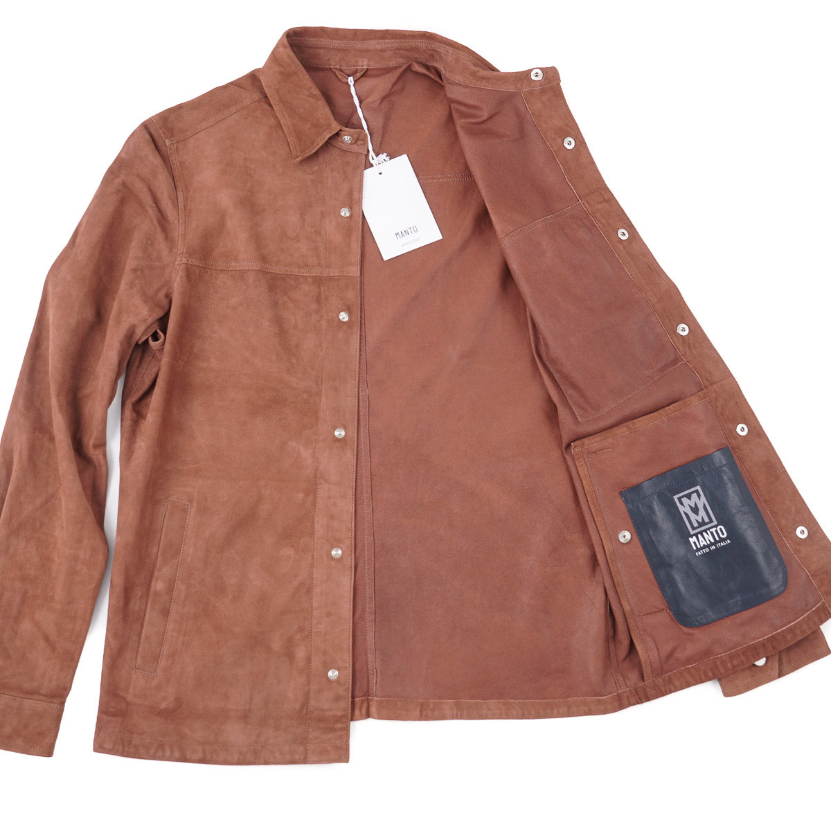 Manto Lambskin Suede Shirt-Jacket - Top Shelf Apparel