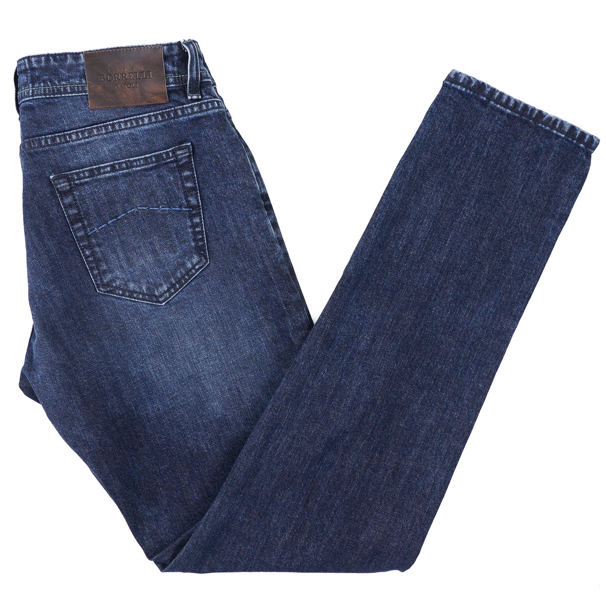 Luigi Borrelli Trim Straight Denim Jeans