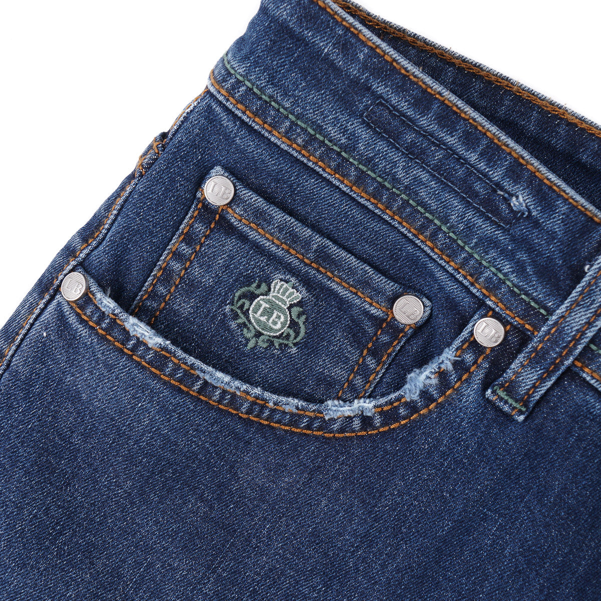Luigi Borrelli Slim-Fit Denim Jeans