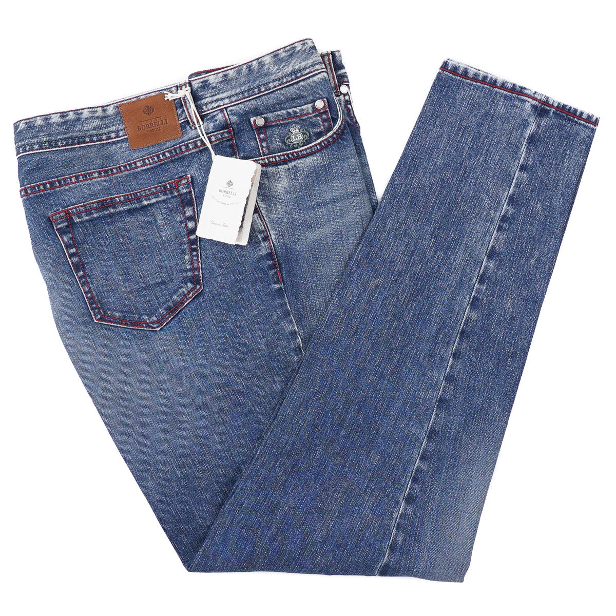 Luigi Borrelli Slim-Fit Denim Jeans