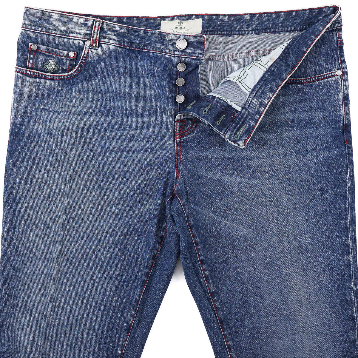 Luigi Borrelli Slim-Fit Denim Jeans