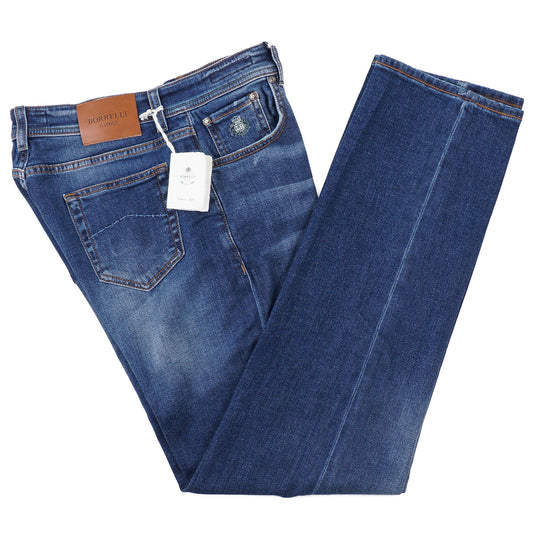 Luigi Borrelli Trim Straight Denim Jeans
