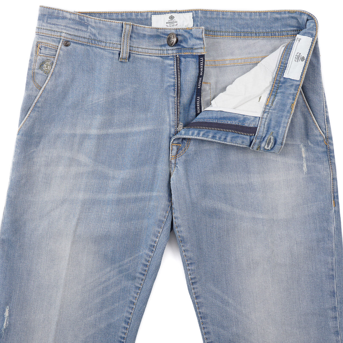 Luigi Borrelli Slim-Fit Denim Jeans
