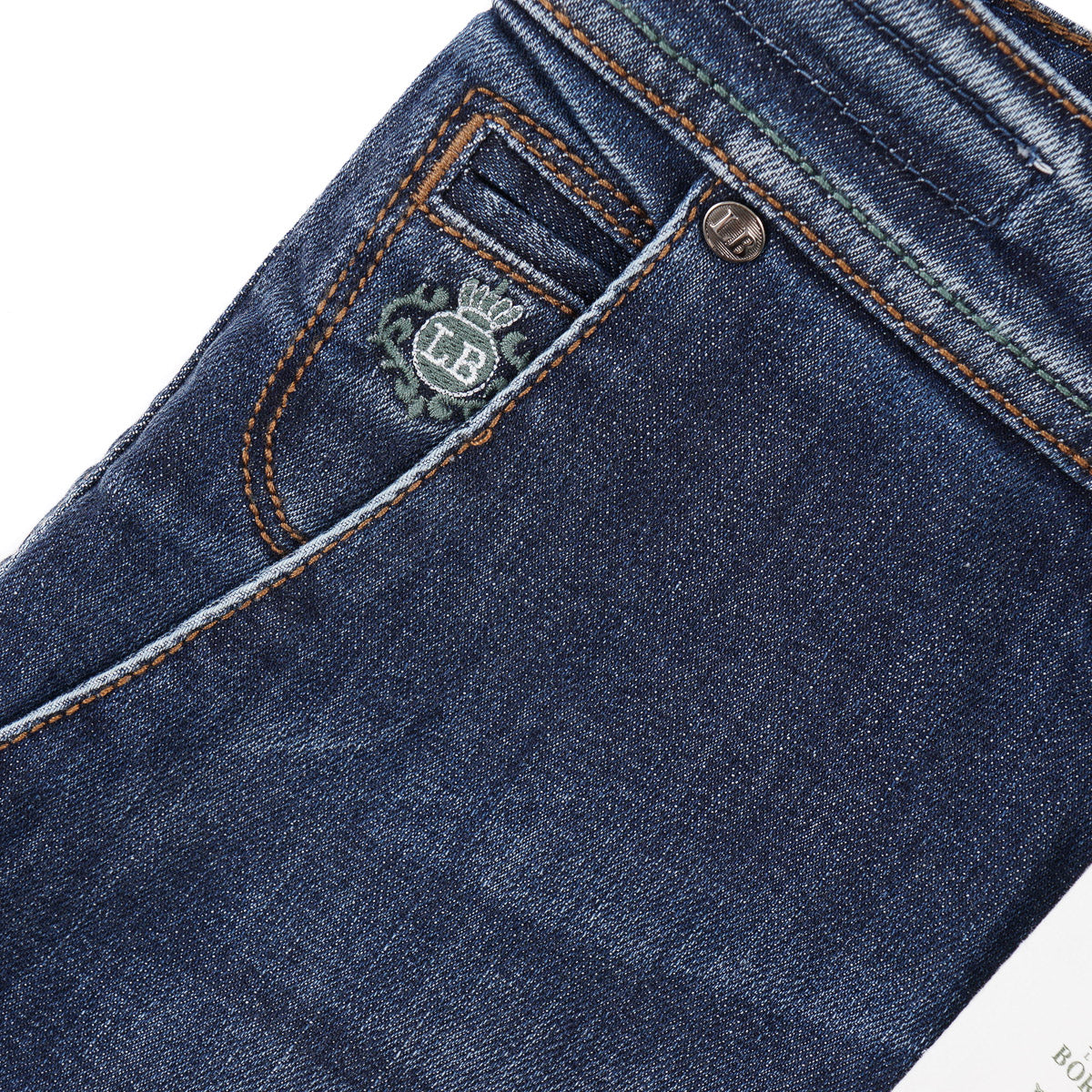 Luigi Borrelli Slim-Fit Denim Jeans