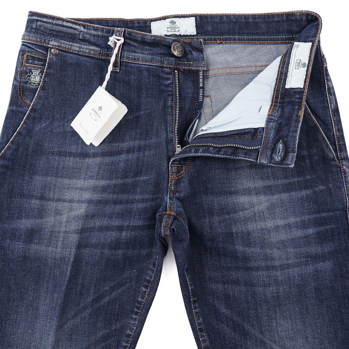 Luigi Borrelli Slim-Fit Denim Jeans