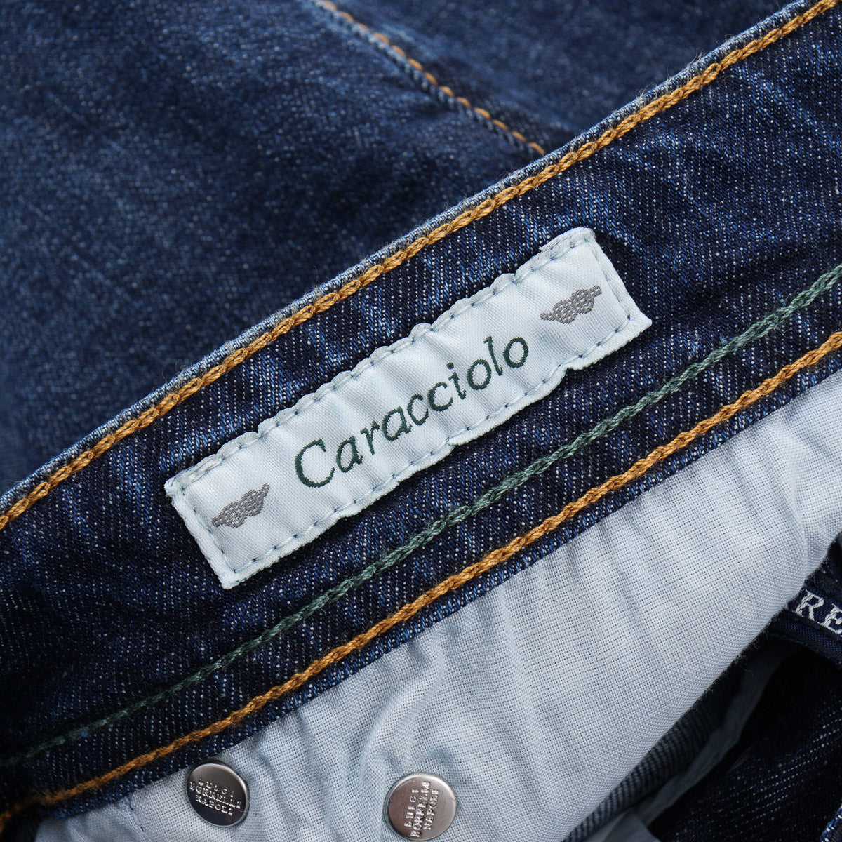 Luigi Borrelli Trim Straight Denim Jeans