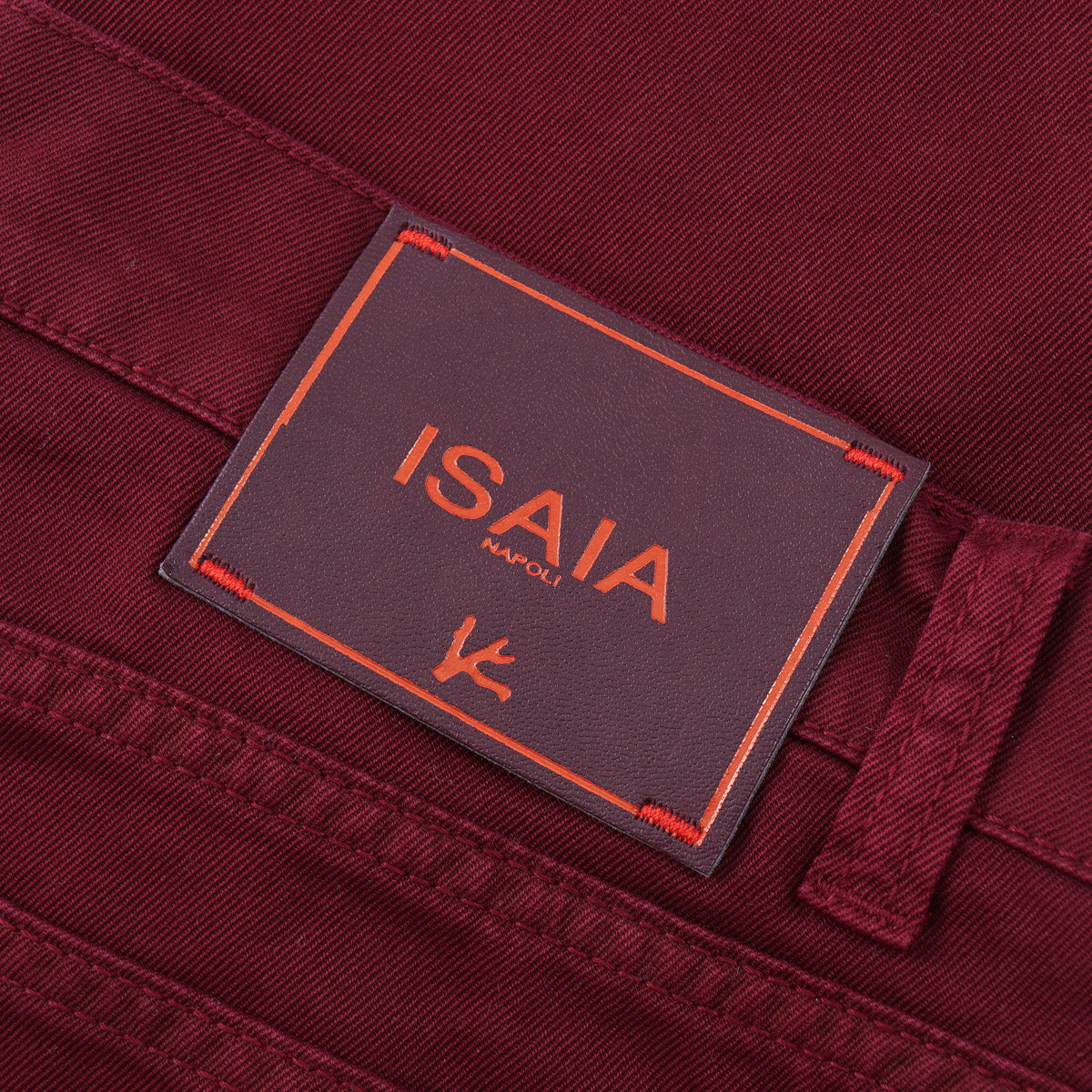 Isaia Slim Straight Twill Denim Jeans