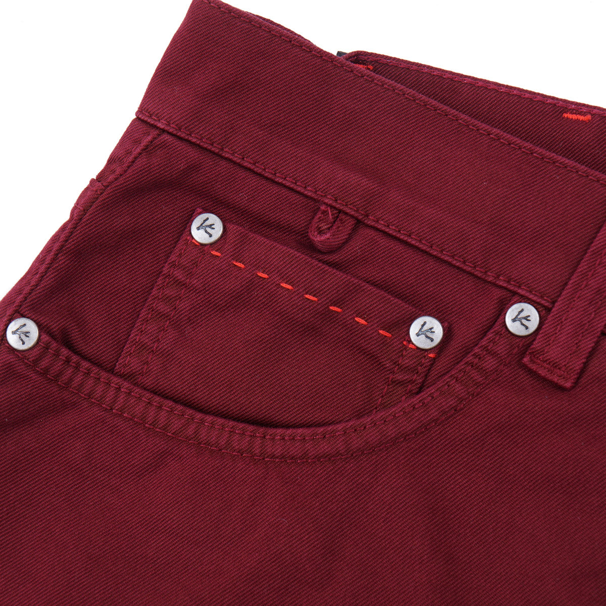 Isaia Slim Straight Twill Denim Jeans