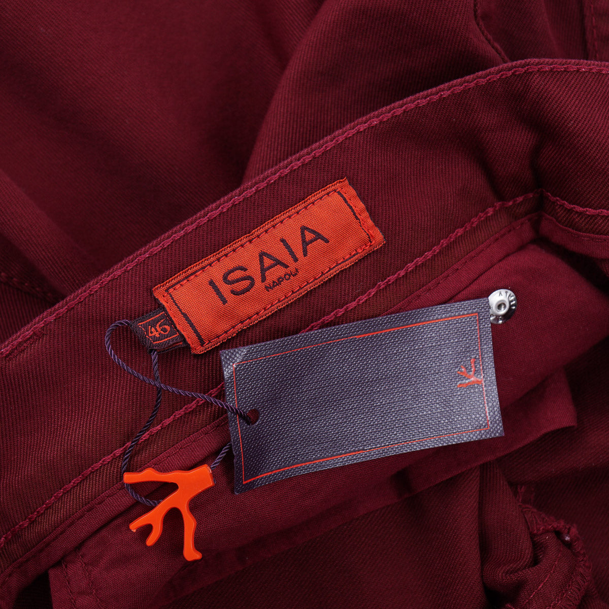 Isaia Slim Straight Twill Denim Jeans