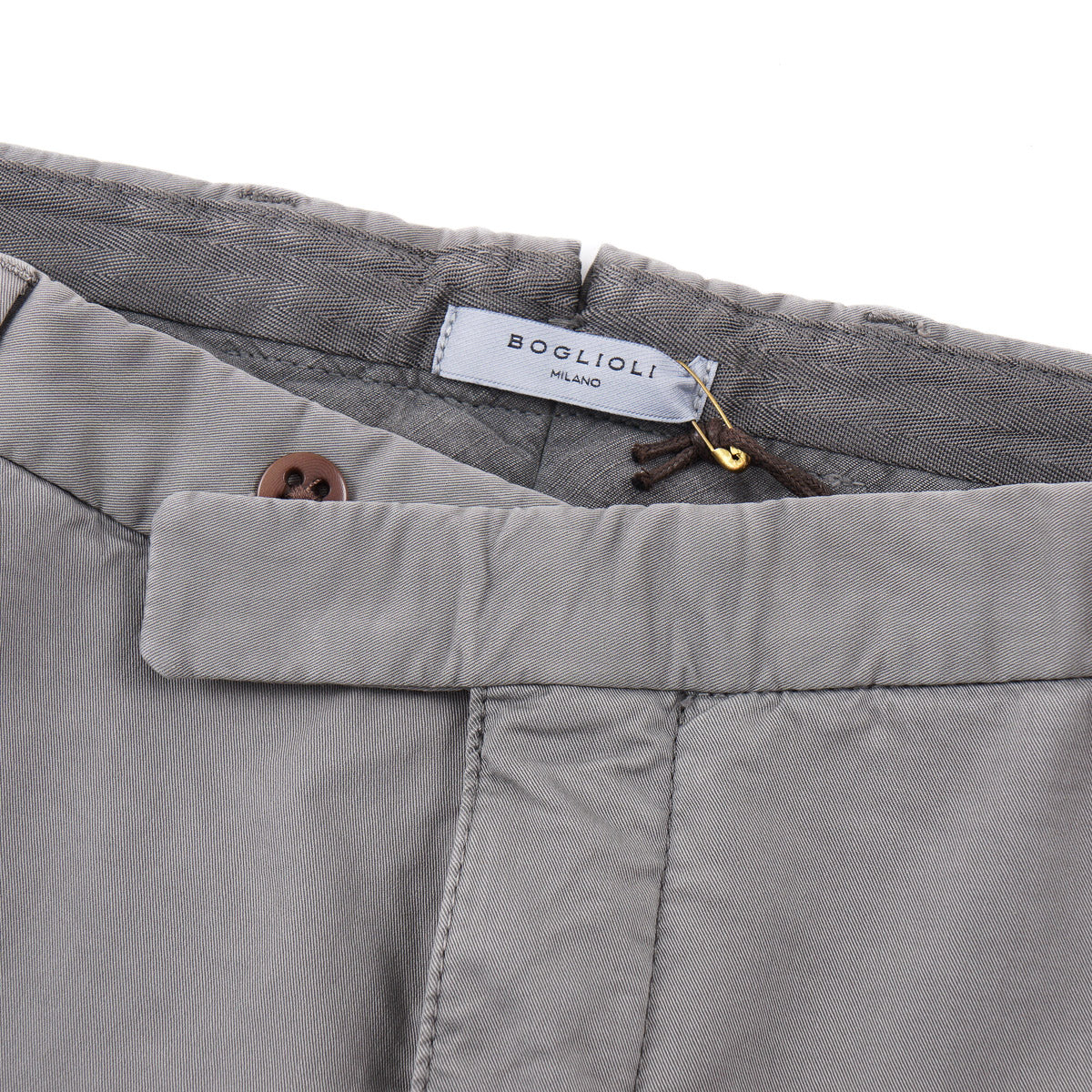 Boglioli Tailored-Fit Cotton Pants
