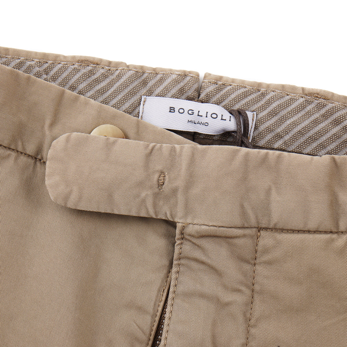Boglioli Tailored-Fit Cotton Pants