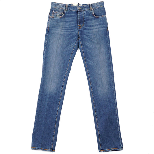 Luigi Borrelli Trim Straight Denim Jeans