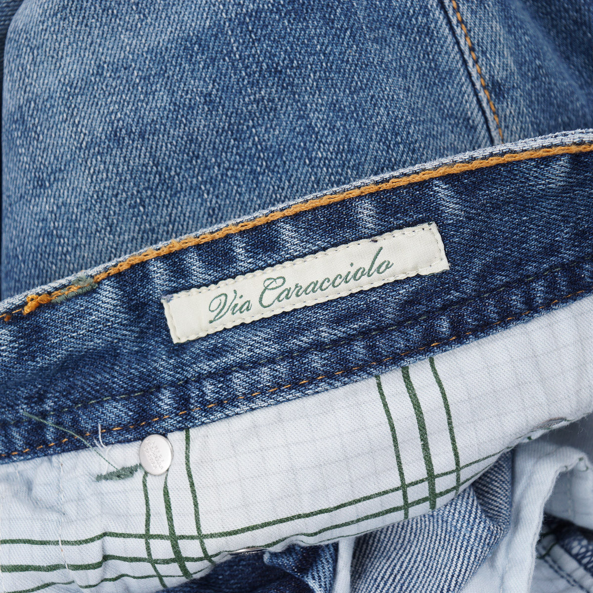 Luigi Borrelli Trim Straight Denim Jeans