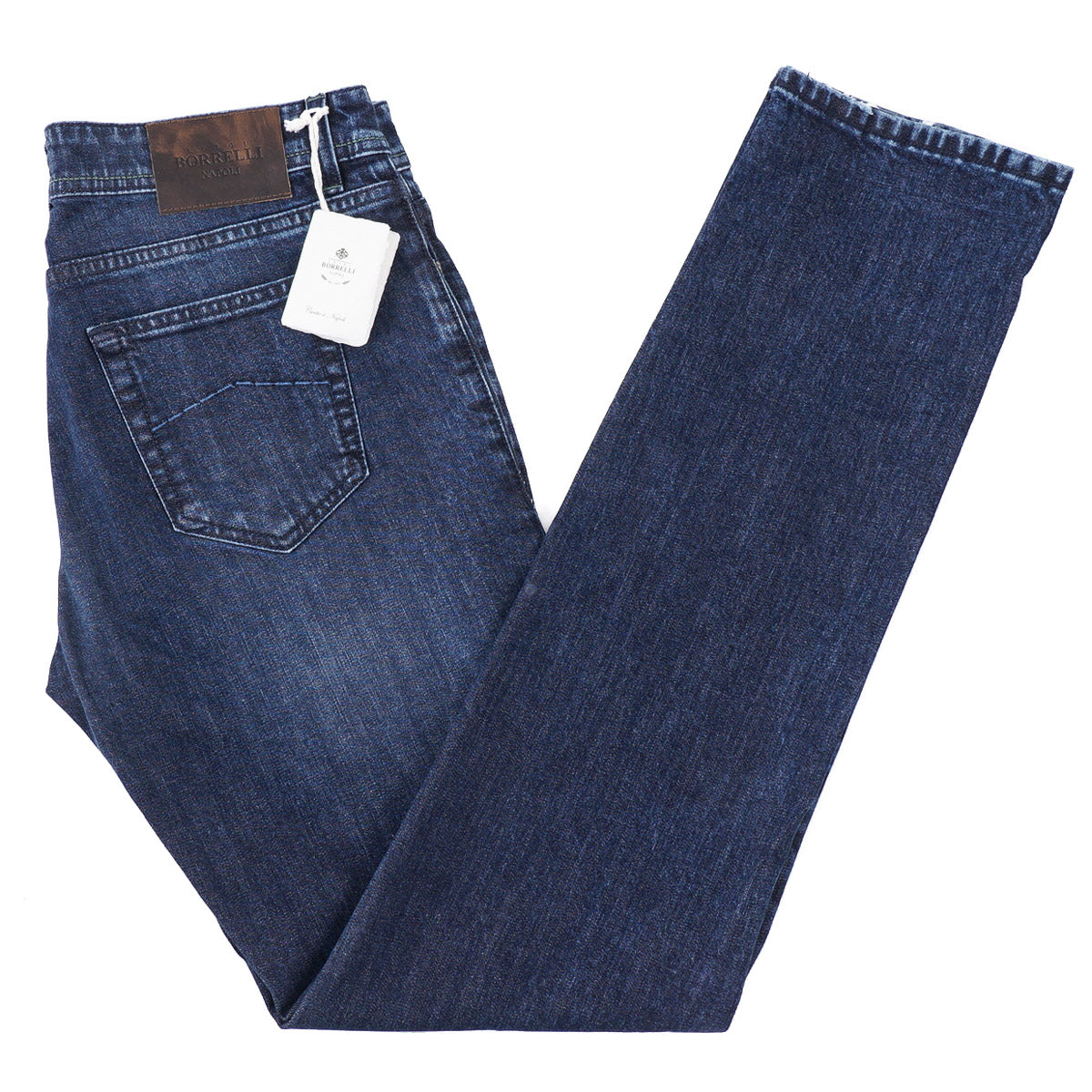 Luigi Borrelli Trim Straight Denim Jeans