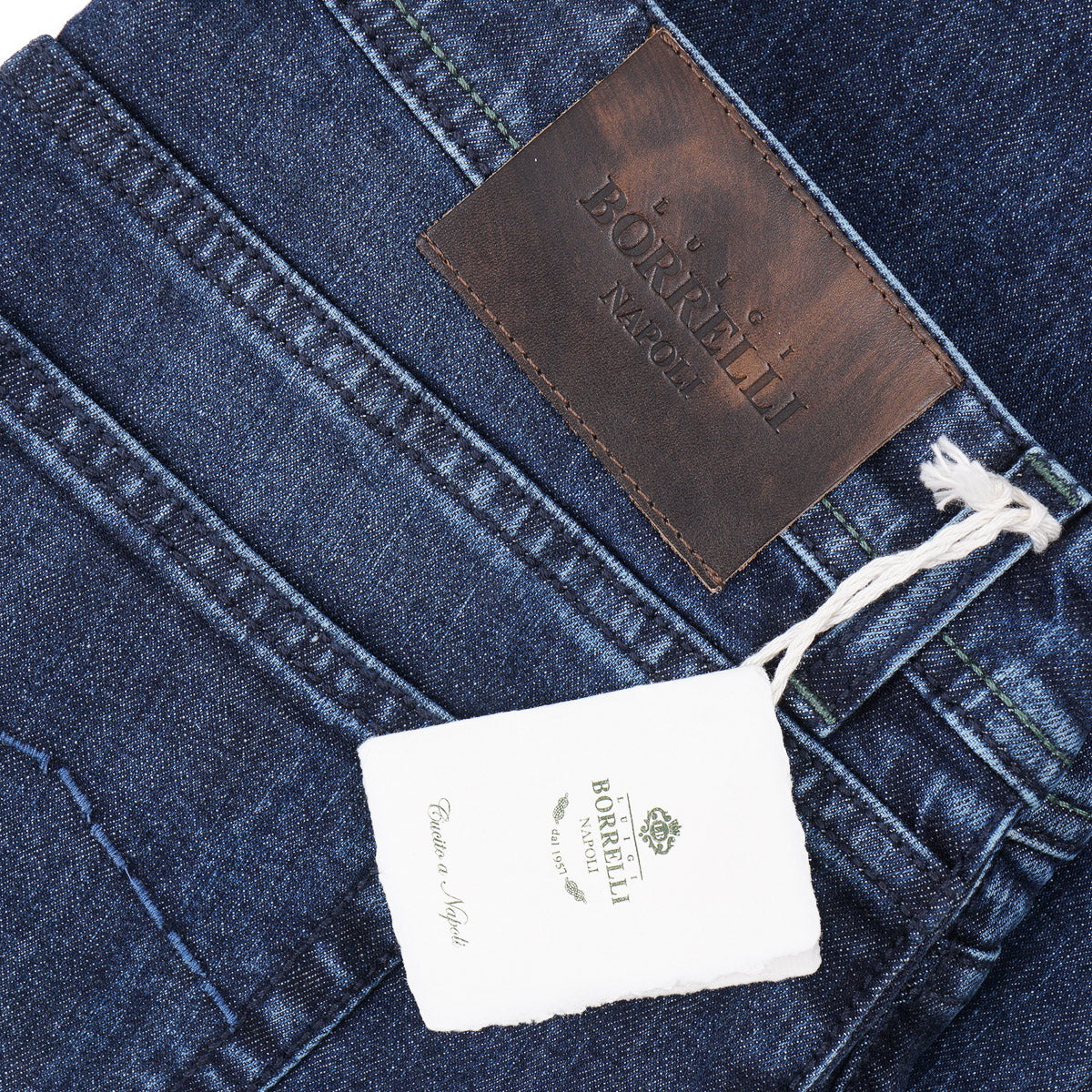 Luigi Borrelli Trim Straight Denim Jeans