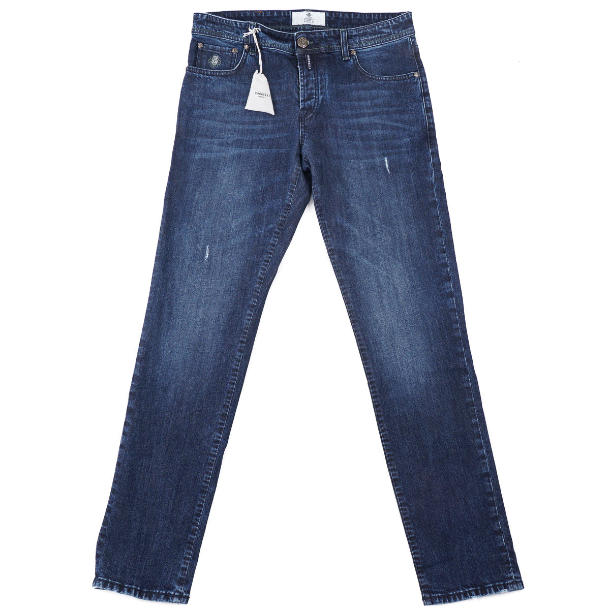 Luigi Borrelli Trim Straight Denim Jeans