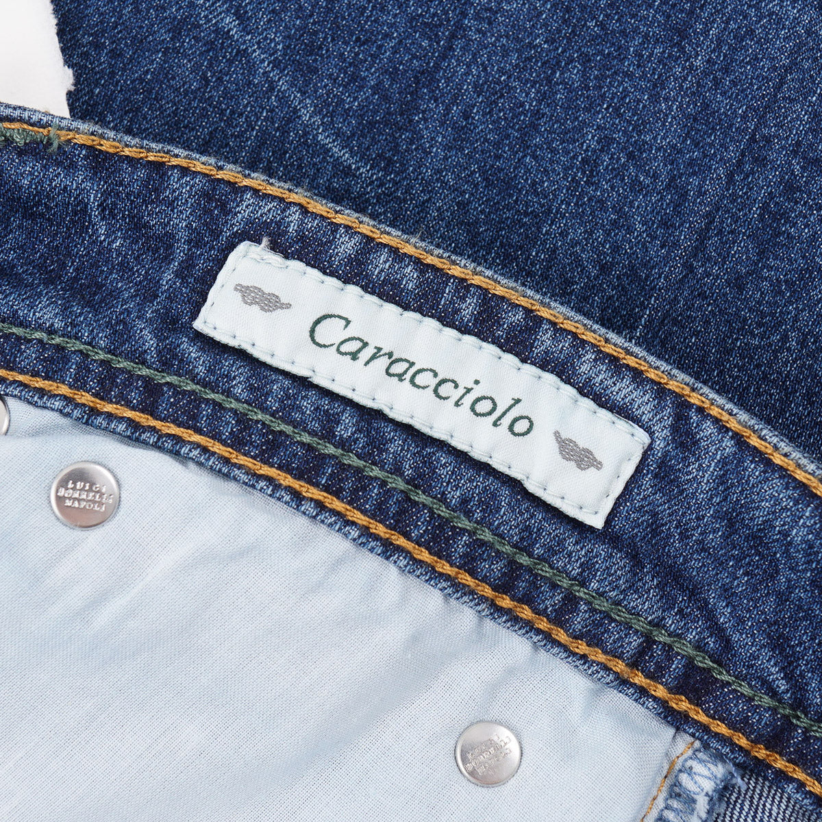 Luigi Borrelli Trim Straight Denim Jeans