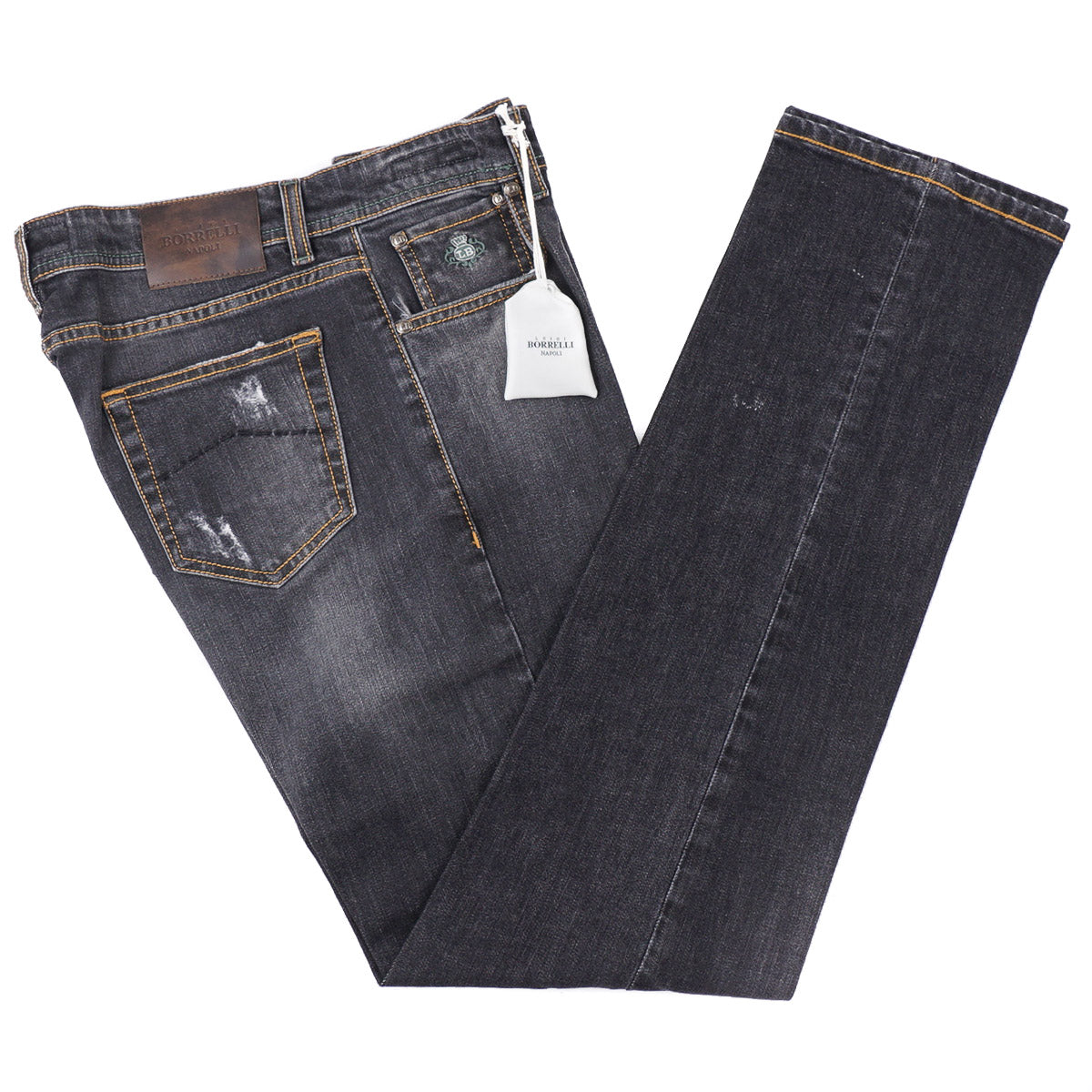 Luigi Borrelli Trim Straight Denim Jeans