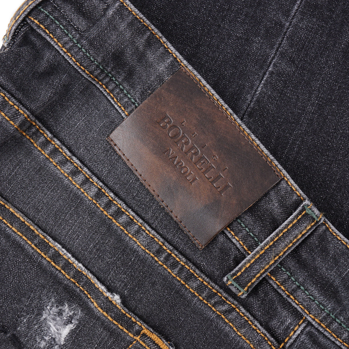 Luigi Borrelli Trim Straight Denim Jeans