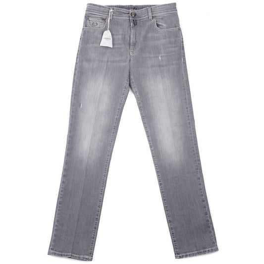 Luigi Borrelli Trim Straight Denim Jeans
