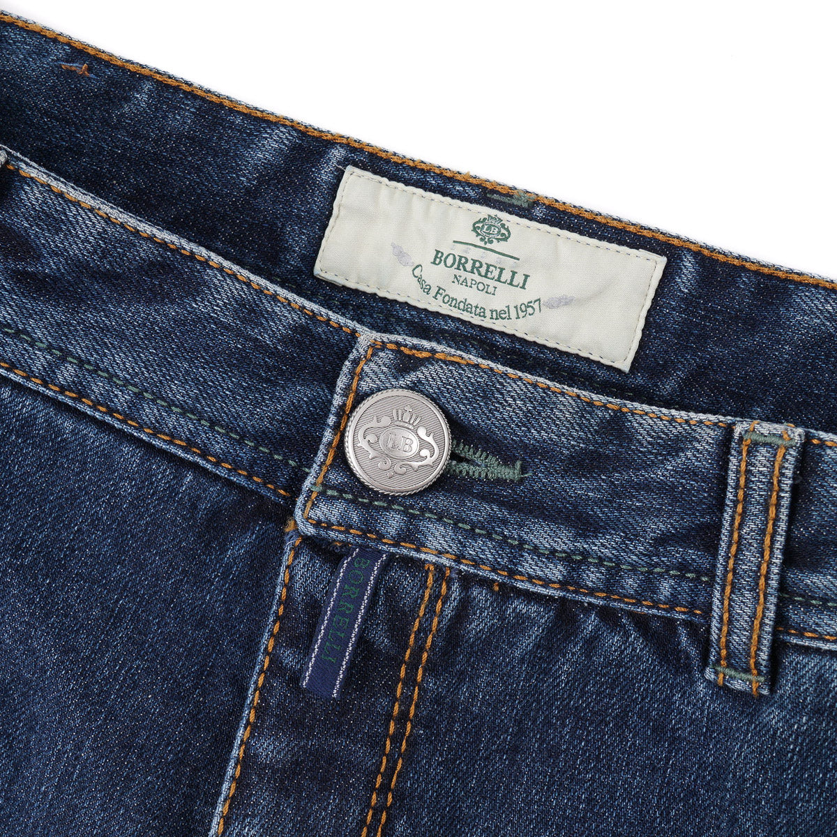 Luigi Borrelli Slim-Fit Denim Jeans