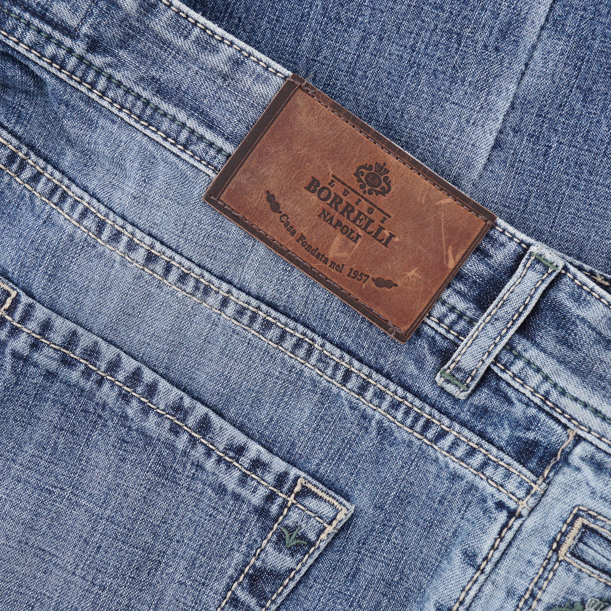 Luigi Borrelli Slim-Fit Denim Jeans