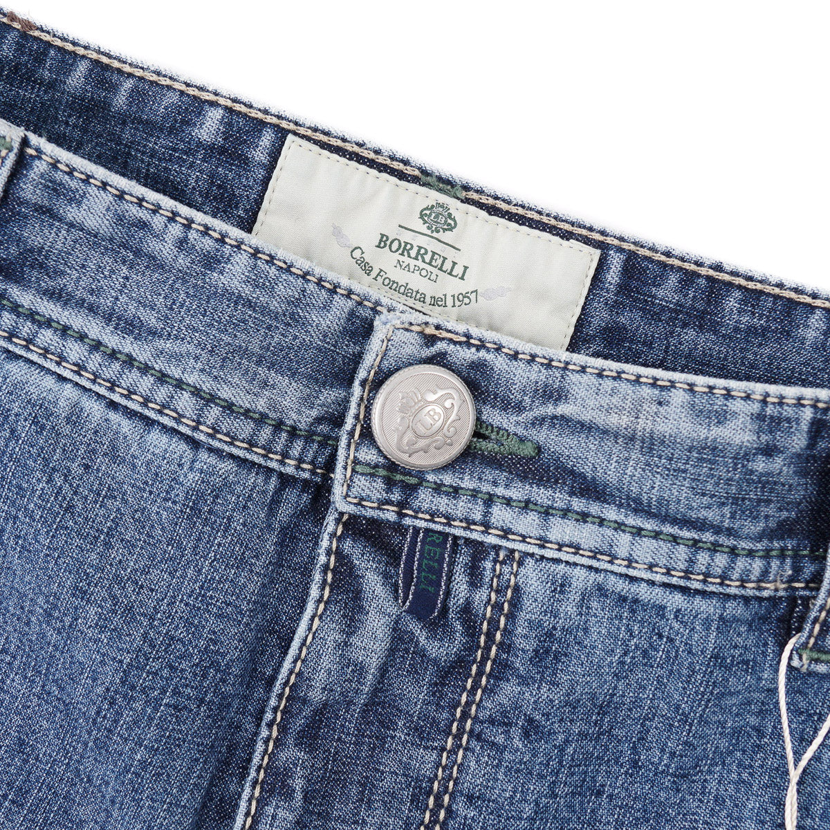 Luigi Borrelli Slim-Fit Denim Jeans