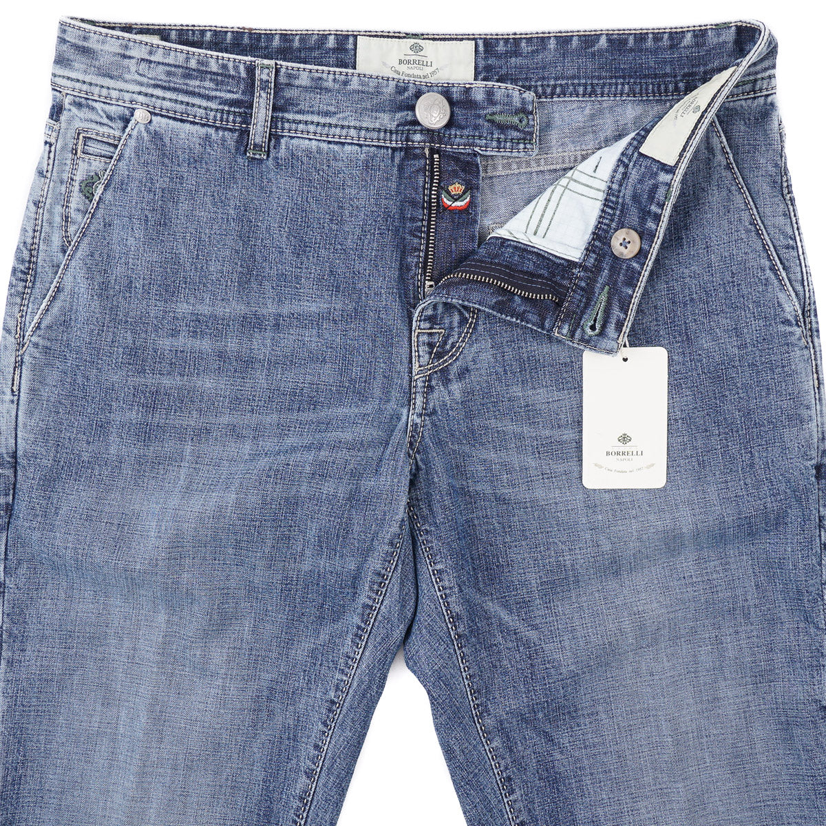 Luigi Borrelli Slim-Fit Denim Jeans