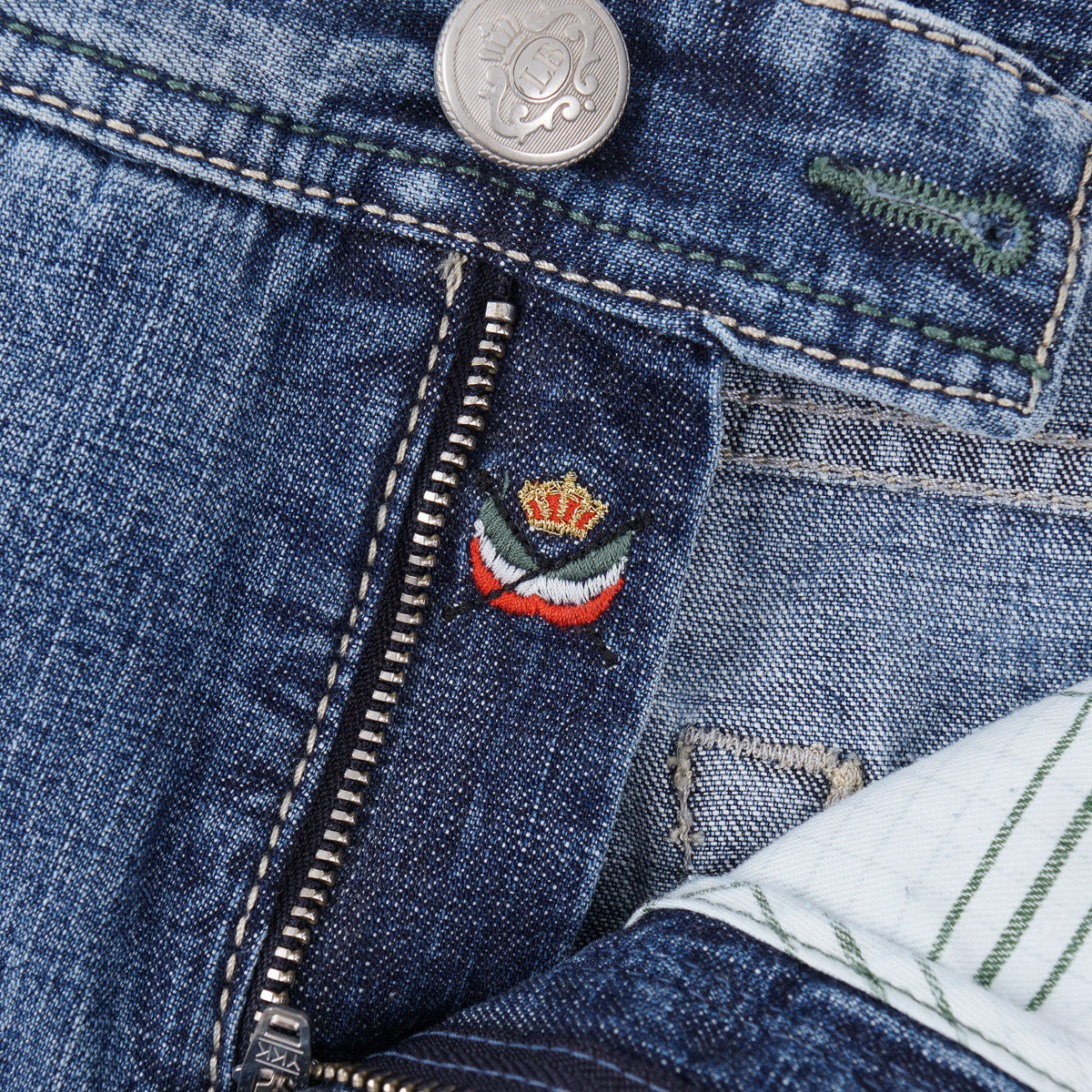 Luigi Borrelli Slim-Fit Denim Jeans