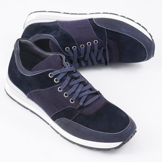 Brett Johnson Calf and Cashmere Sneakers - Top Shelf Apparel