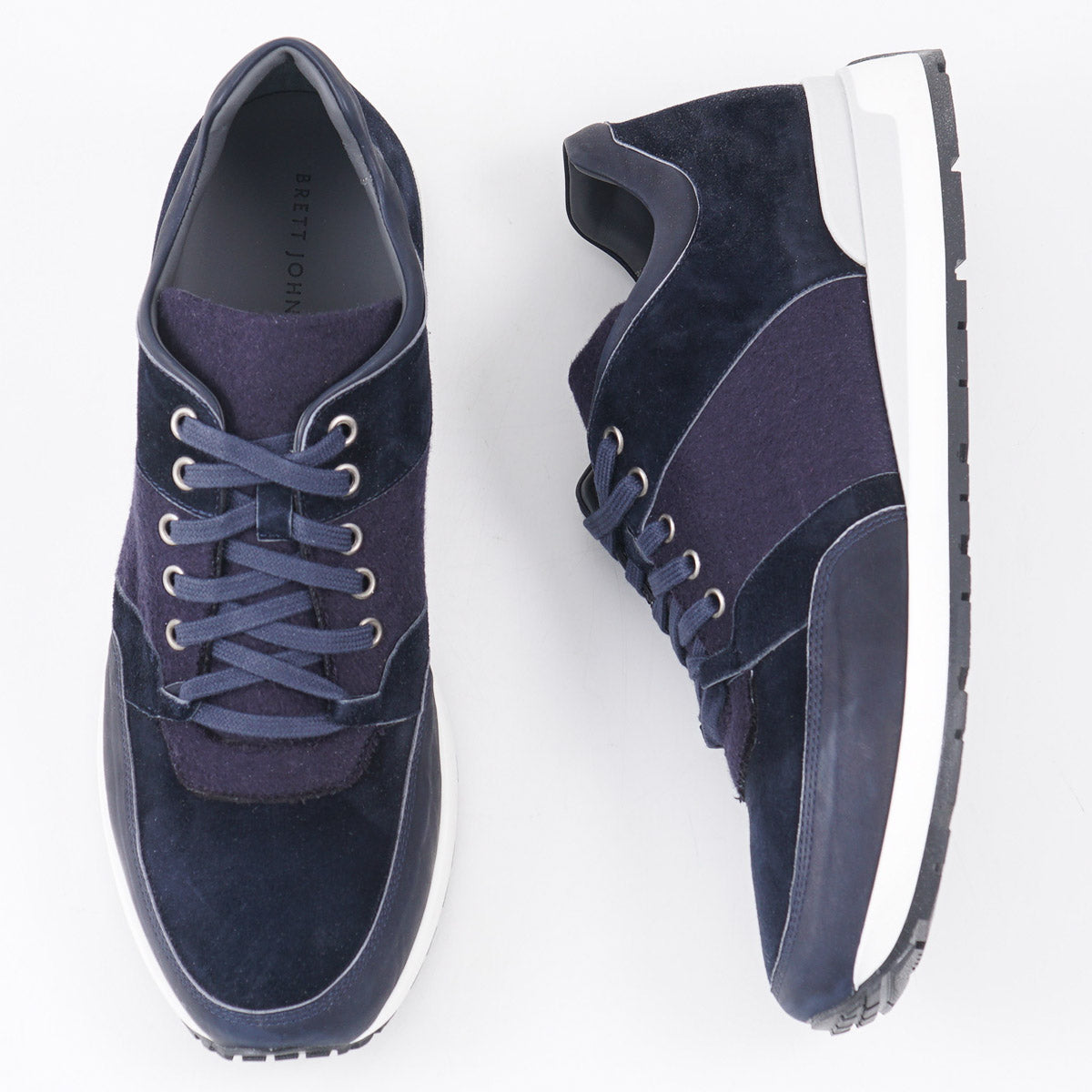 Brett Johnson Calf and Cashmere Sneakers