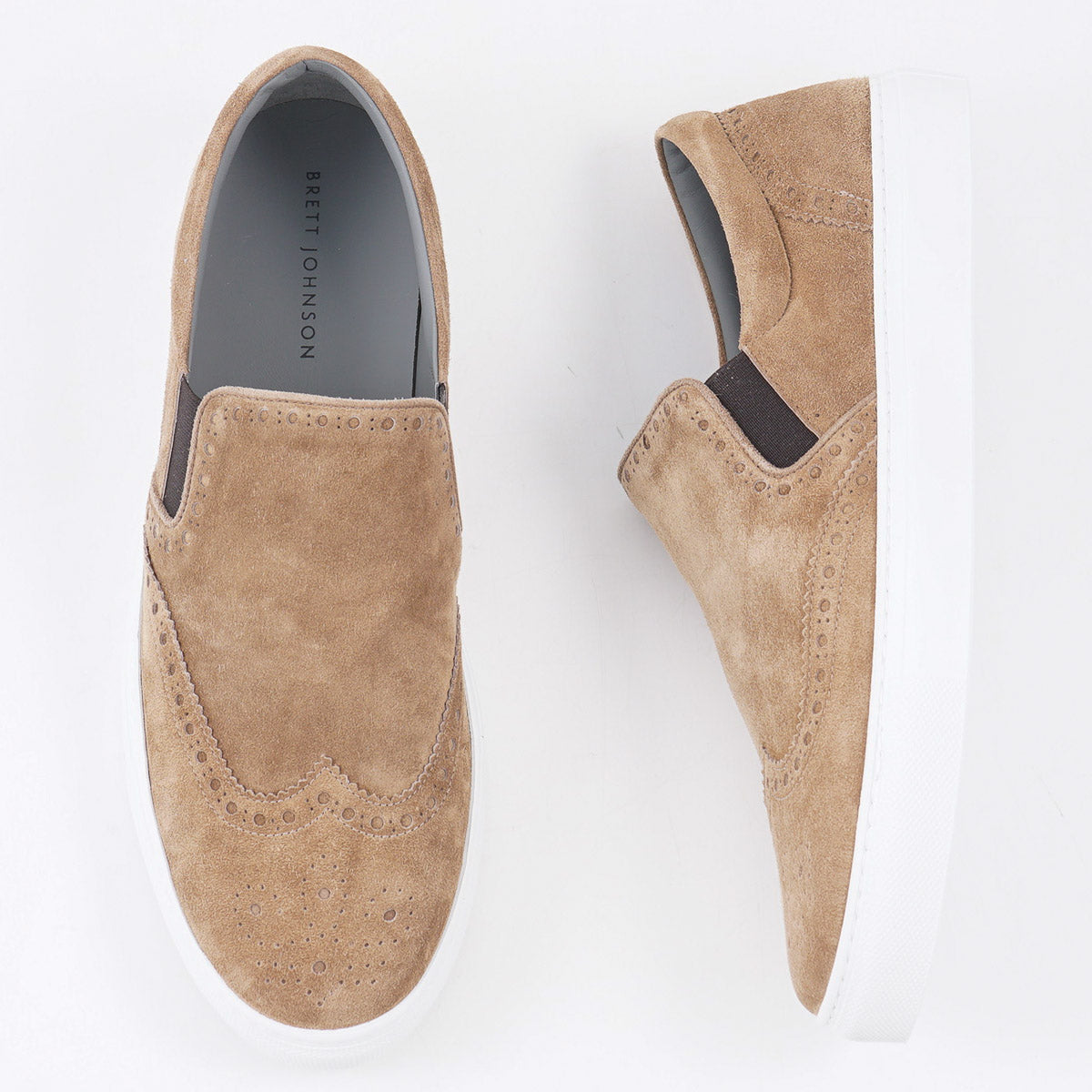 Brett Johnson Brogue Slip-On Sneaker - Top Shelf Apparel