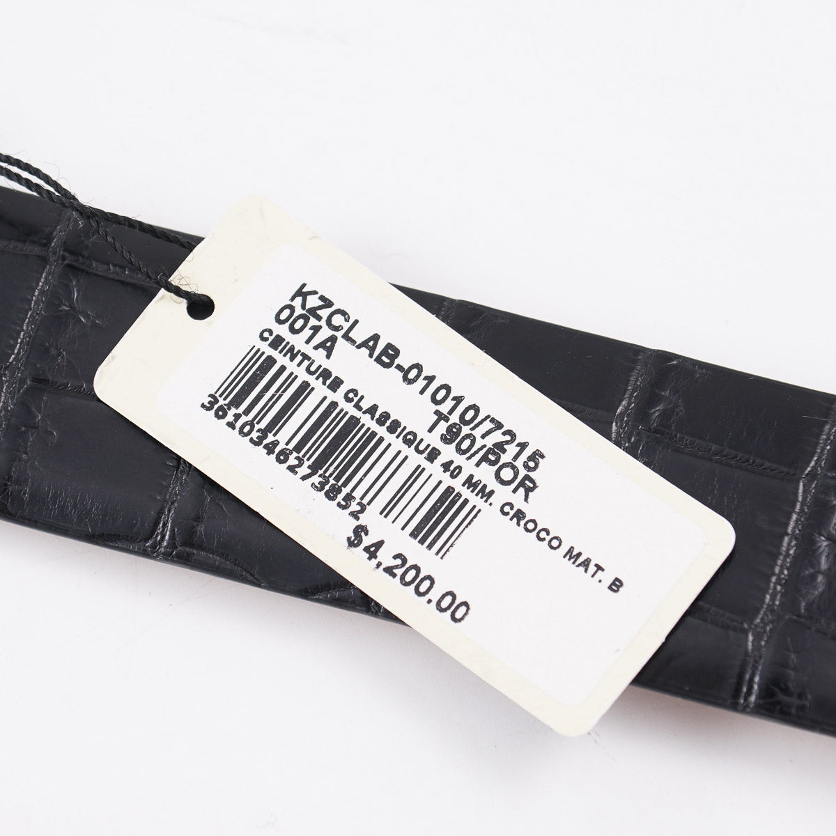 Zilli Belt in Matte Black Crocodile - Top Shelf Apparel