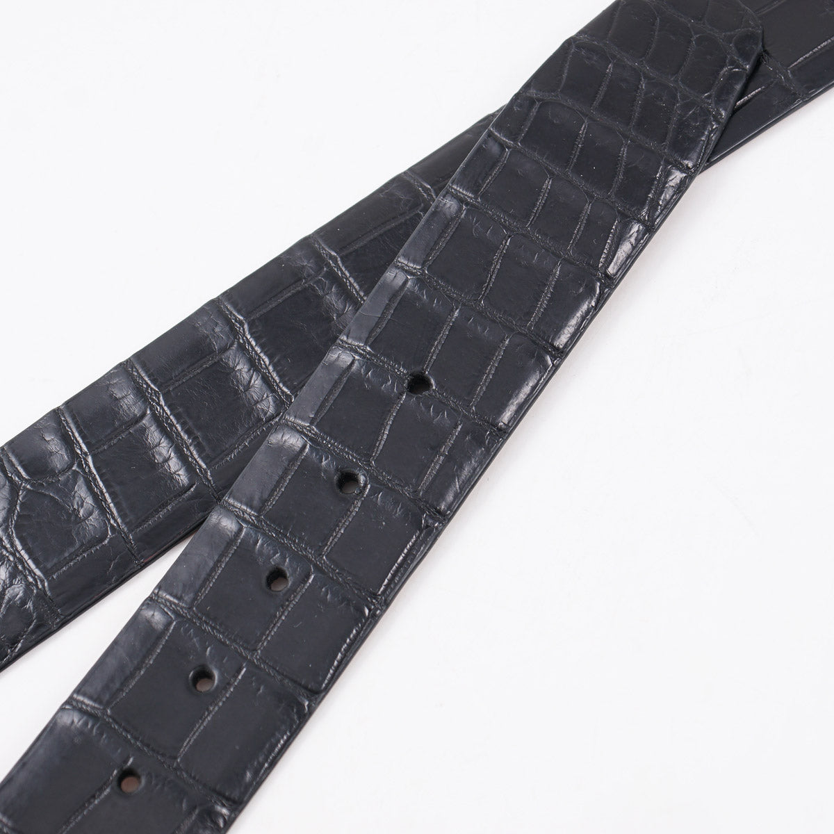 Zilli Belt in Matte Black Crocodile - Top Shelf Apparel
