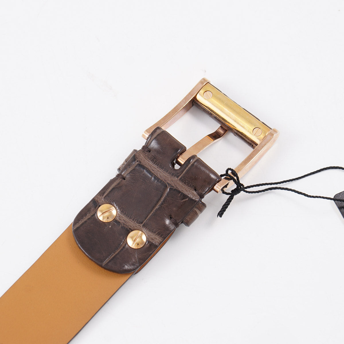 Zilli Belt in Brown Crocodile - Top Shelf Apparel