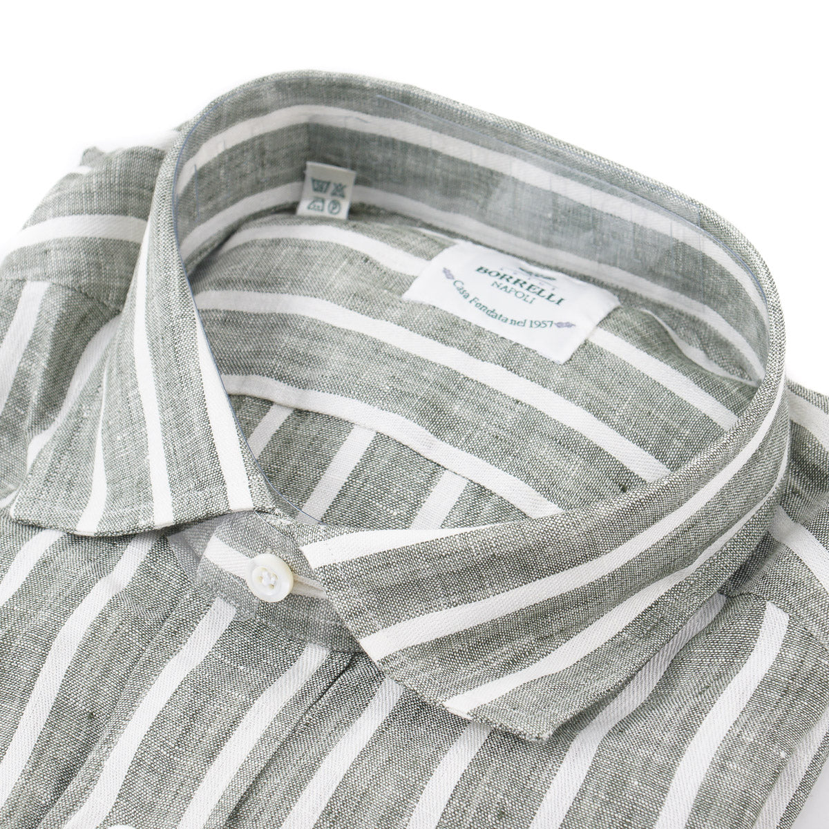 Luigi Borrelli Tailored-Fit Linen Dress Shirt - Top Shelf Apparel