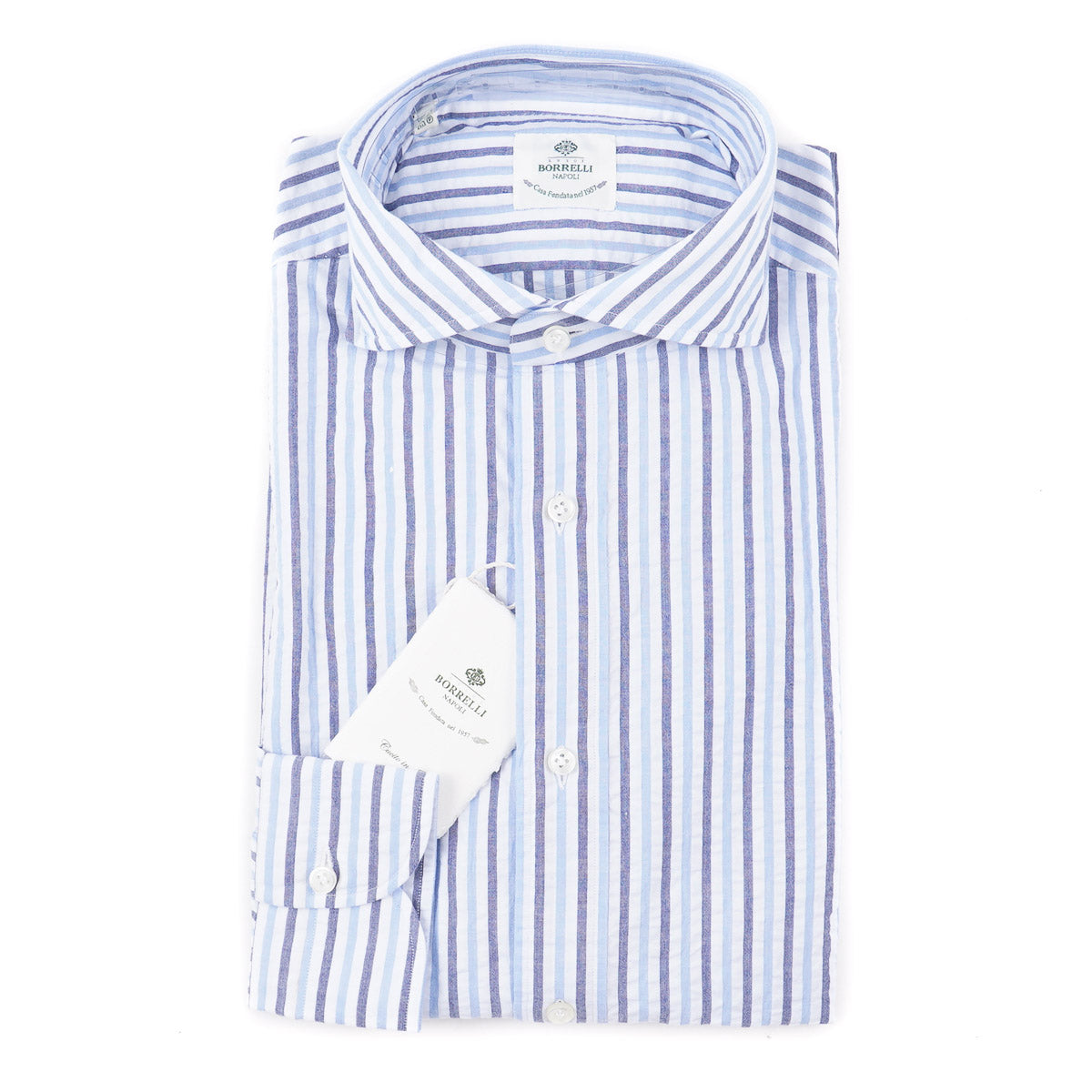 Luigi Borrelli Slim-Fit Lightweight Cotton Shirt - Top Shelf Apparel