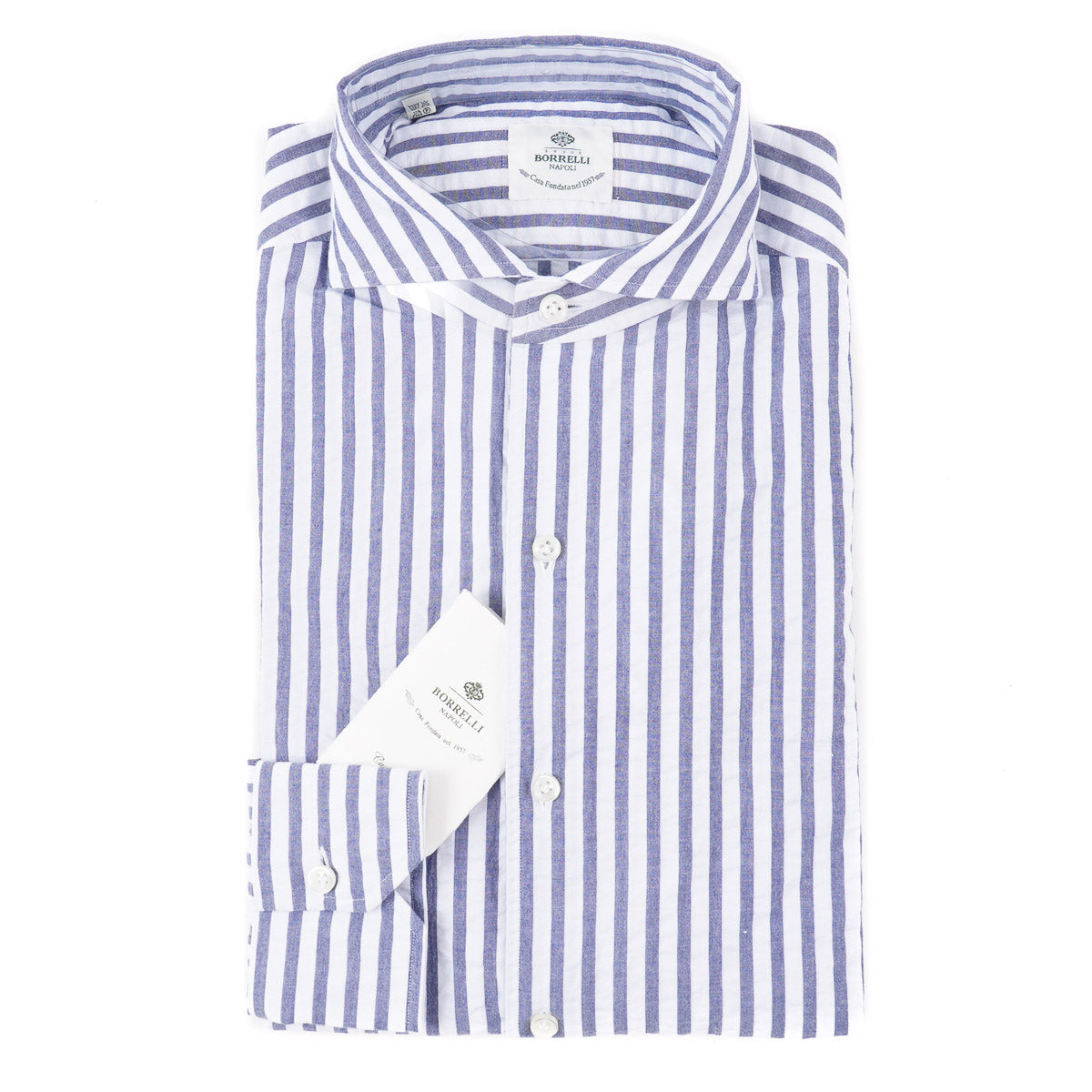 Luigi Borrelli Lightweight Cotton Dress Shirt - Top Shelf Apparel