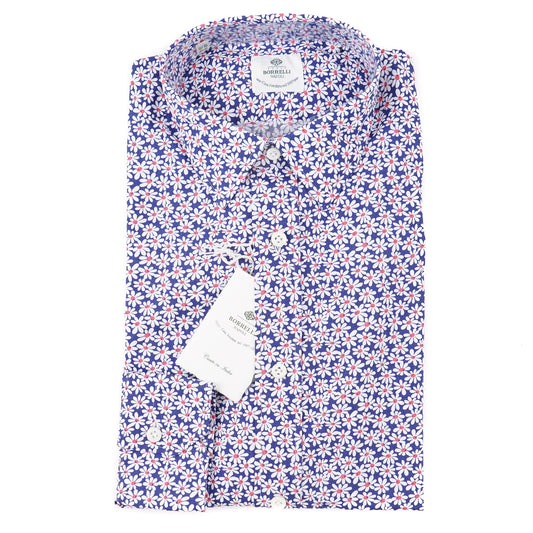 Luigi Borrelli Lightweight Floral Cotton Shirt - Top Shelf Apparel