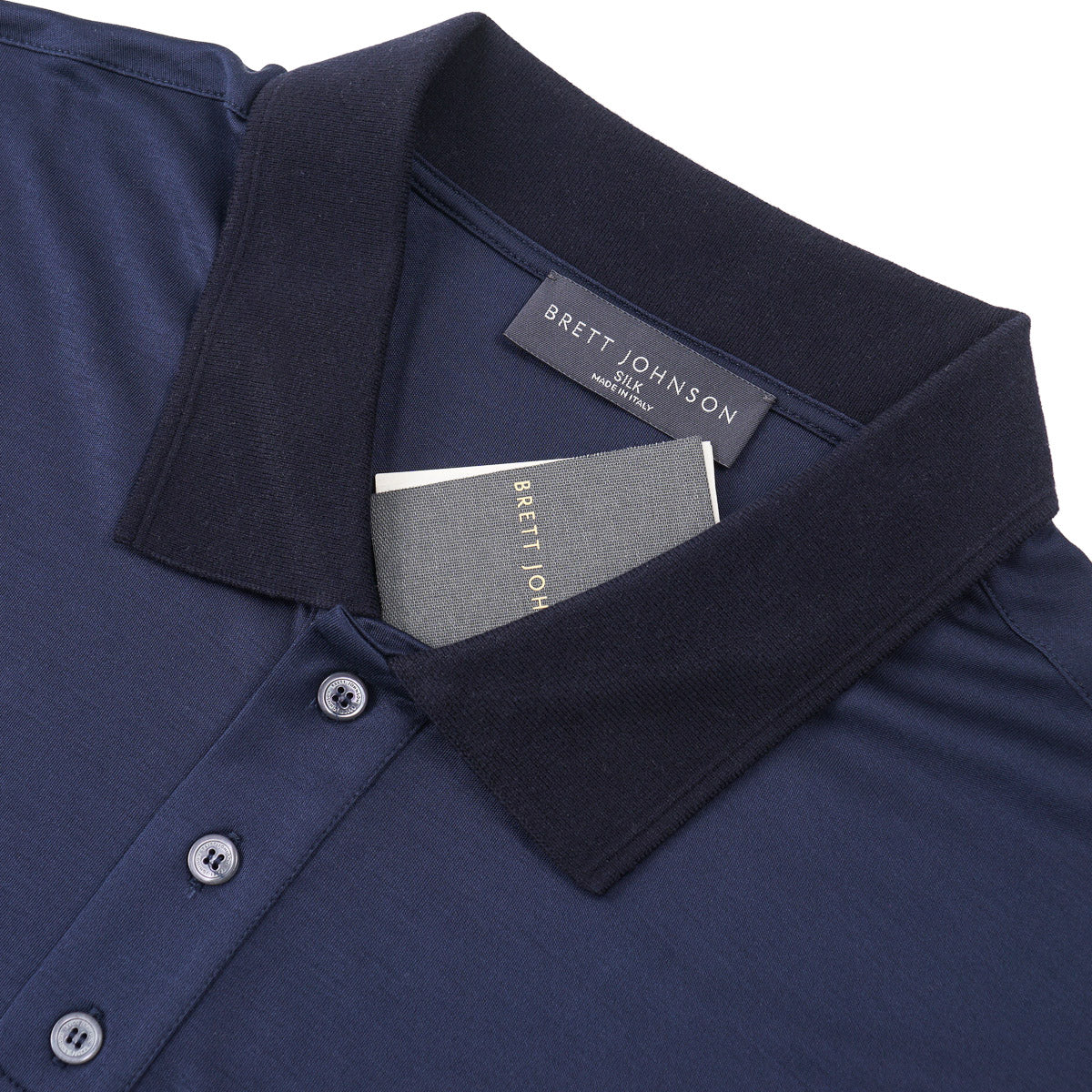 Brett Johnson Superfine Silk Polo Shirt