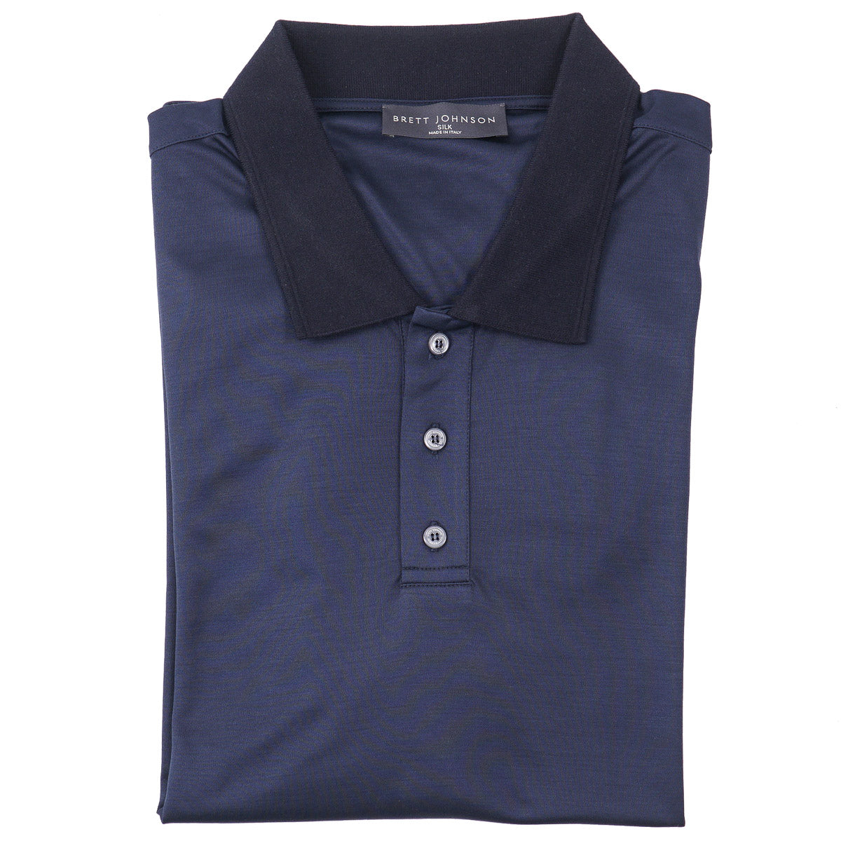Brett Johnson Superfine Silk Polo Shirt